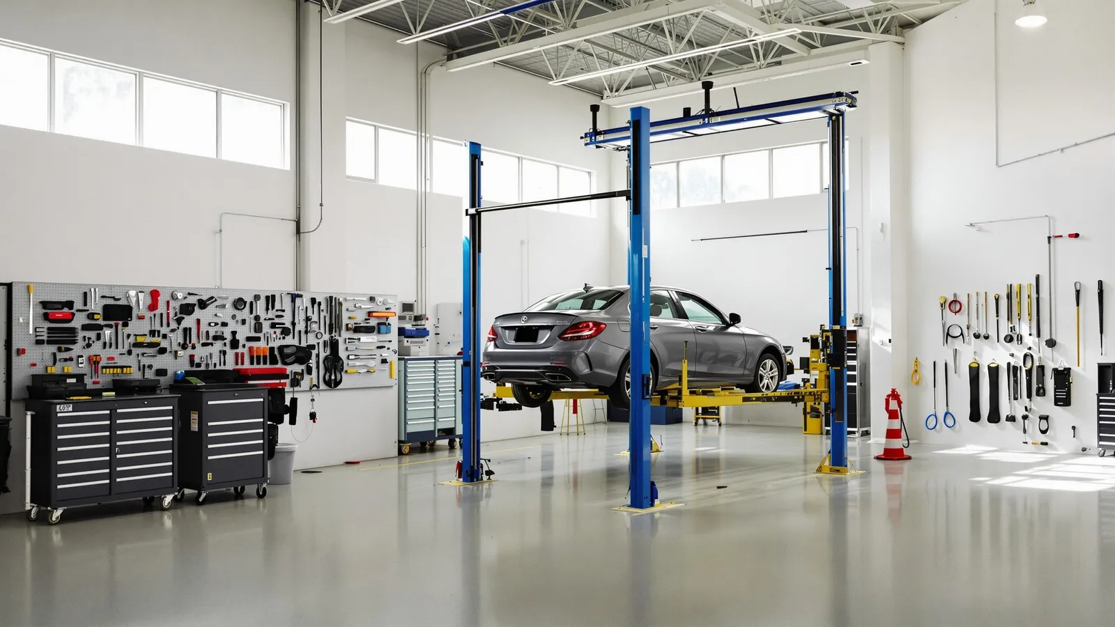 Modern workshop bay